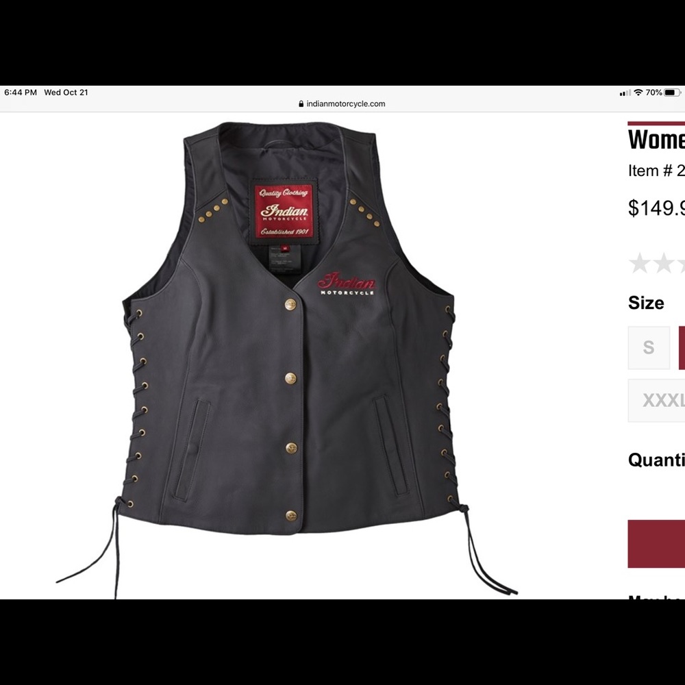 Indian Motorcycle vest